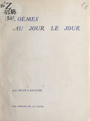 cover image of Poèmes au jour le jour